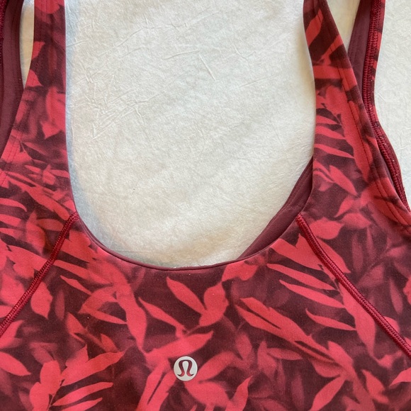 Lululemon Align Tank Spray Leaf Fireside Red Multi - Picture 4 of 5